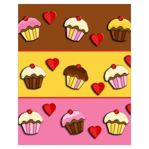 Love cupcakes Drawstring Pouches (Extra Large) from ArtsNow.com Front