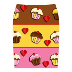 Love cupcakes Midi Wrap Pencil Skirt from ArtsNow.com Back