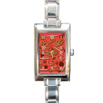 Bakery Rectangle Italian Charm Watch