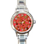 Bakery Round Italian Charm Watch