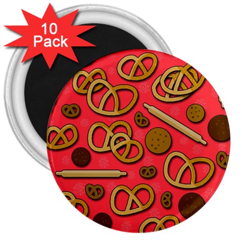 Bakery 3  Magnets (10 pack)  from ArtsNow.com Front