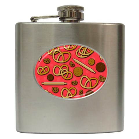 Bakery Hip Flask (6 oz) from ArtsNow.com Front