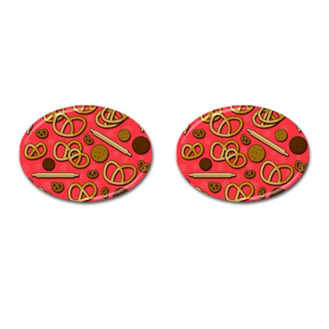 Bakery Cufflinks (Oval) from ArtsNow.com Front(Pair)