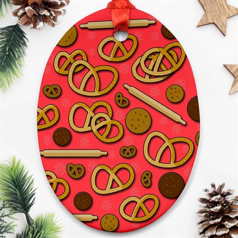 Bakery Oval Ornament (Two Sides) from ArtsNow.com Front