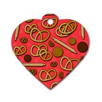 Bakery Dog Tag Heart (One Side)