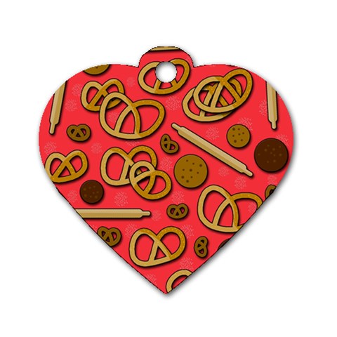 Bakery Dog Tag Heart (Two Sides) from ArtsNow.com Front