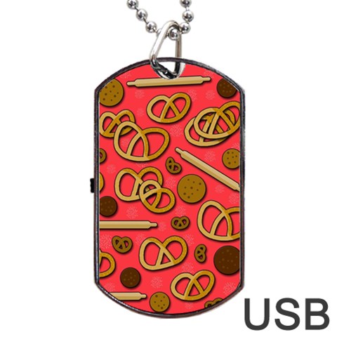 Bakery Dog Tag USB Flash (One Side) from ArtsNow.com Front