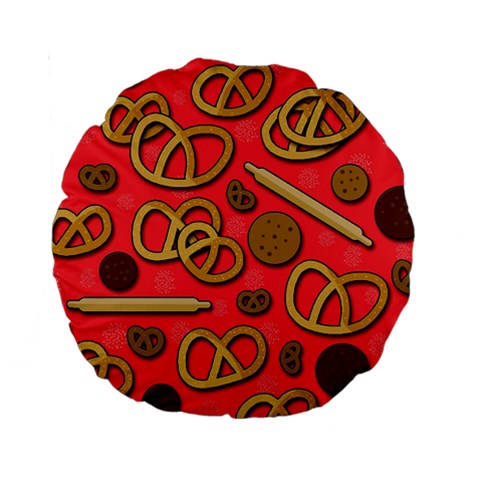 Bakery Standard 15  Premium Round Cushions from ArtsNow.com Front