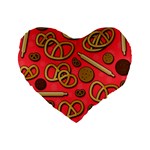 Bakery Standard 16  Premium Heart Shape Cushions