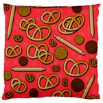 Bakery Large Flano Cushion Case (One Side)