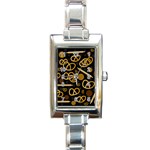 Bakery 2 Rectangle Italian Charm Watch