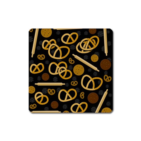 Bakery 2 Square Magnet from ArtsNow.com Front