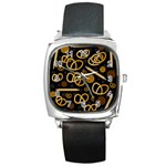 Bakery 2 Square Metal Watch