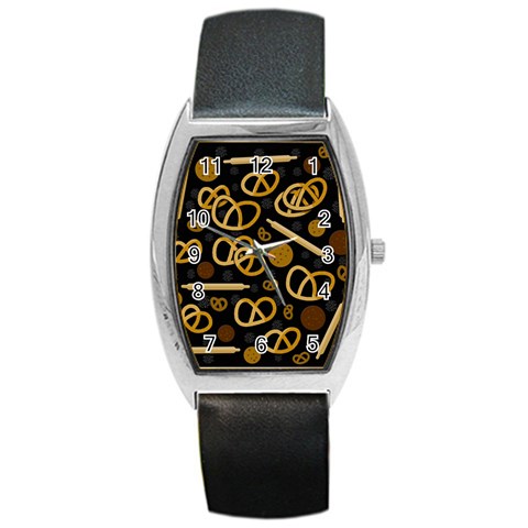 Bakery 2 Barrel Style Metal Watch from ArtsNow.com Front