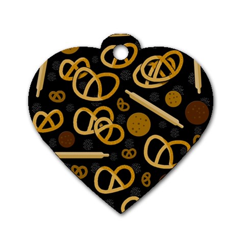 Bakery 2 Dog Tag Heart (Two Sides) from ArtsNow.com Front
