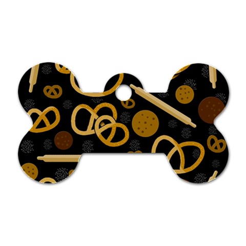 Bakery 2 Dog Tag Bone (One Side) from ArtsNow.com Front