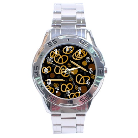 Bakery 2 Stainless Steel Analogue Watch from ArtsNow.com Front