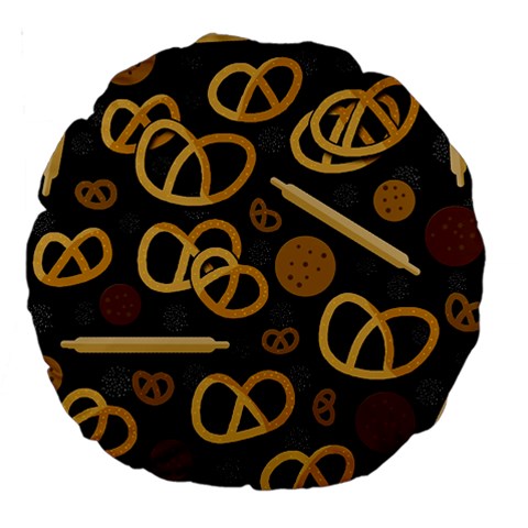 Bakery 2 Large 18  Premium Round Cushions from ArtsNow.com Front
