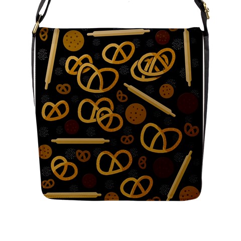 Bakery 2 Flap Messenger Bag (L)  from ArtsNow.com Front