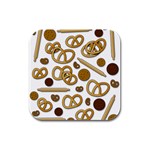 Bakery 3 Rubber Square Coaster (4 pack) 