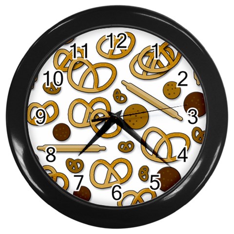Bakery 3 Wall Clocks (Black) from ArtsNow.com Front