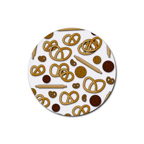Bakery 3 Rubber Coaster (Round)  from ArtsNow.com Front