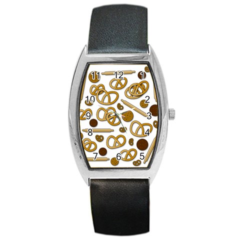 Bakery 3 Barrel Style Metal Watch from ArtsNow.com Front