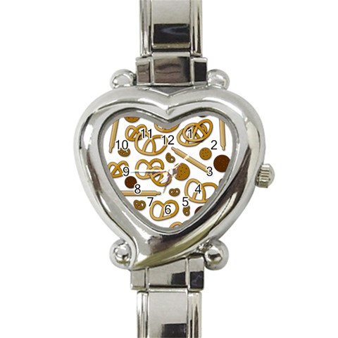 Bakery 3 Heart Italian Charm Watch from ArtsNow.com Front