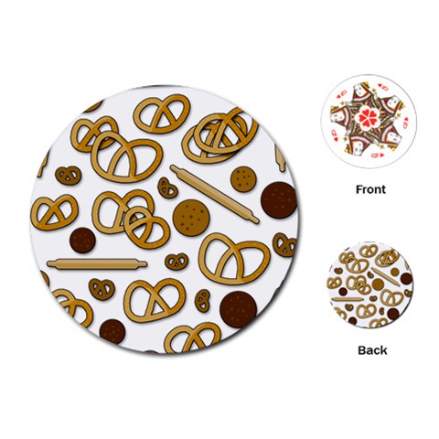 Bakery 3 Playing Cards (Round)  from ArtsNow.com Front