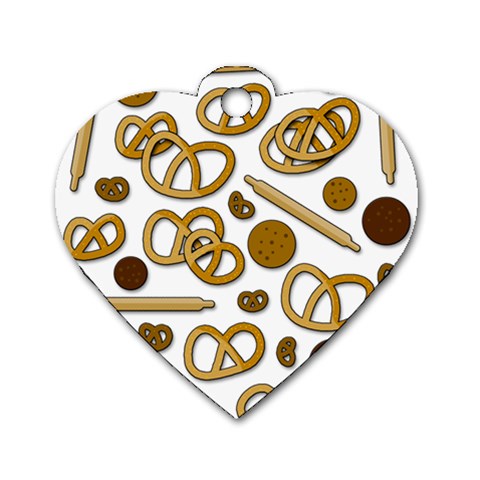 Bakery 3 Dog Tag Heart (One Side) from ArtsNow.com Front