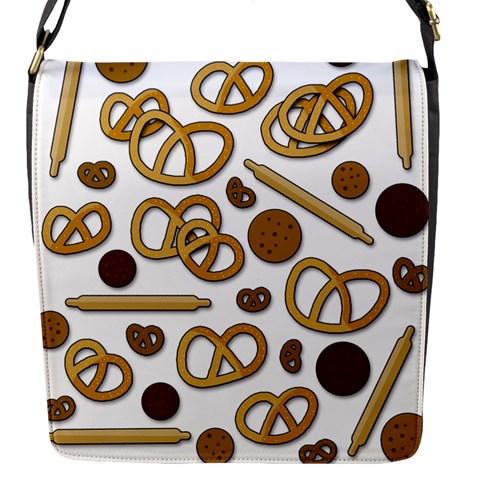 Bakery 3 Flap Messenger Bag (S) from ArtsNow.com Front