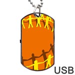 March Line Dog Tag USB Flash (Two Sides) 