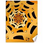 Spider Helloween Yellow Canvas 36  x 48  