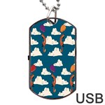 Foxfabricsmall Weasel Dog Tag USB Flash (Two Sides) 