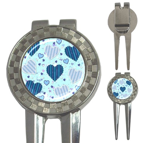 Light and Dark Blue Hearts 3 Front