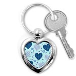 Light and Dark Blue Hearts Key Chains (Heart) 