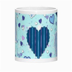 Light and Dark Blue Hearts Morph Mugs from ArtsNow.com Center