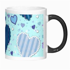 Light and Dark Blue Hearts Morph Mugs from ArtsNow.com Right