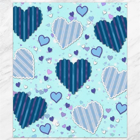 Light and Dark Blue Hearts Canvas 20  x 24   from ArtsNow.com 19.57 x23.15  Canvas - 1