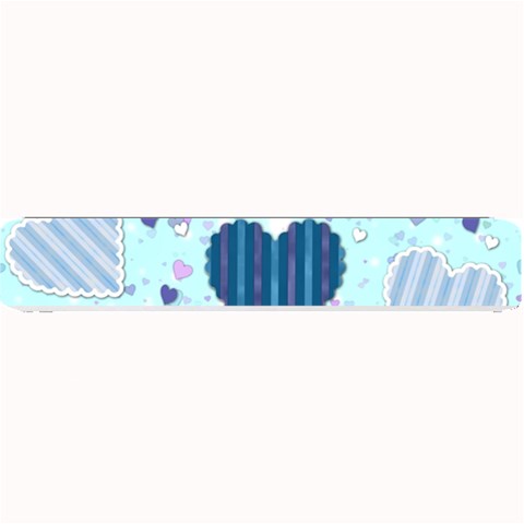 Light and Dark Blue Hearts Small Bar Mats from ArtsNow.com 24 x4  Bar Mat