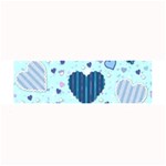 Light and Dark Blue Hearts Large Bar Mats