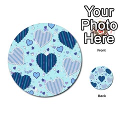 Light and Dark Blue Hearts Multi Back 2