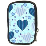 Light and Dark Blue Hearts Compact Camera Cases