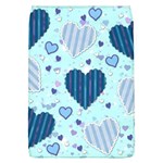 Light and Dark Blue Hearts Flap Covers (L) 