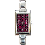 Harts pattern Rectangle Italian Charm Watch