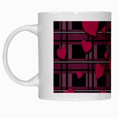 Harts pattern White Mugs from ArtsNow.com Left