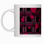 Harts pattern White Mugs