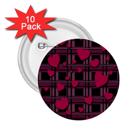Harts pattern 2.25  Buttons (10 pack)  from ArtsNow.com Front
