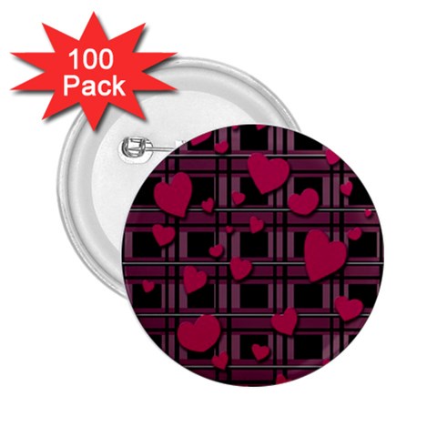 Harts pattern 2.25  Buttons (100 pack)  from ArtsNow.com Front