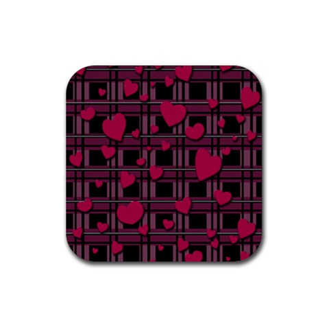 Harts pattern Rubber Coaster (Square)  from ArtsNow.com Front